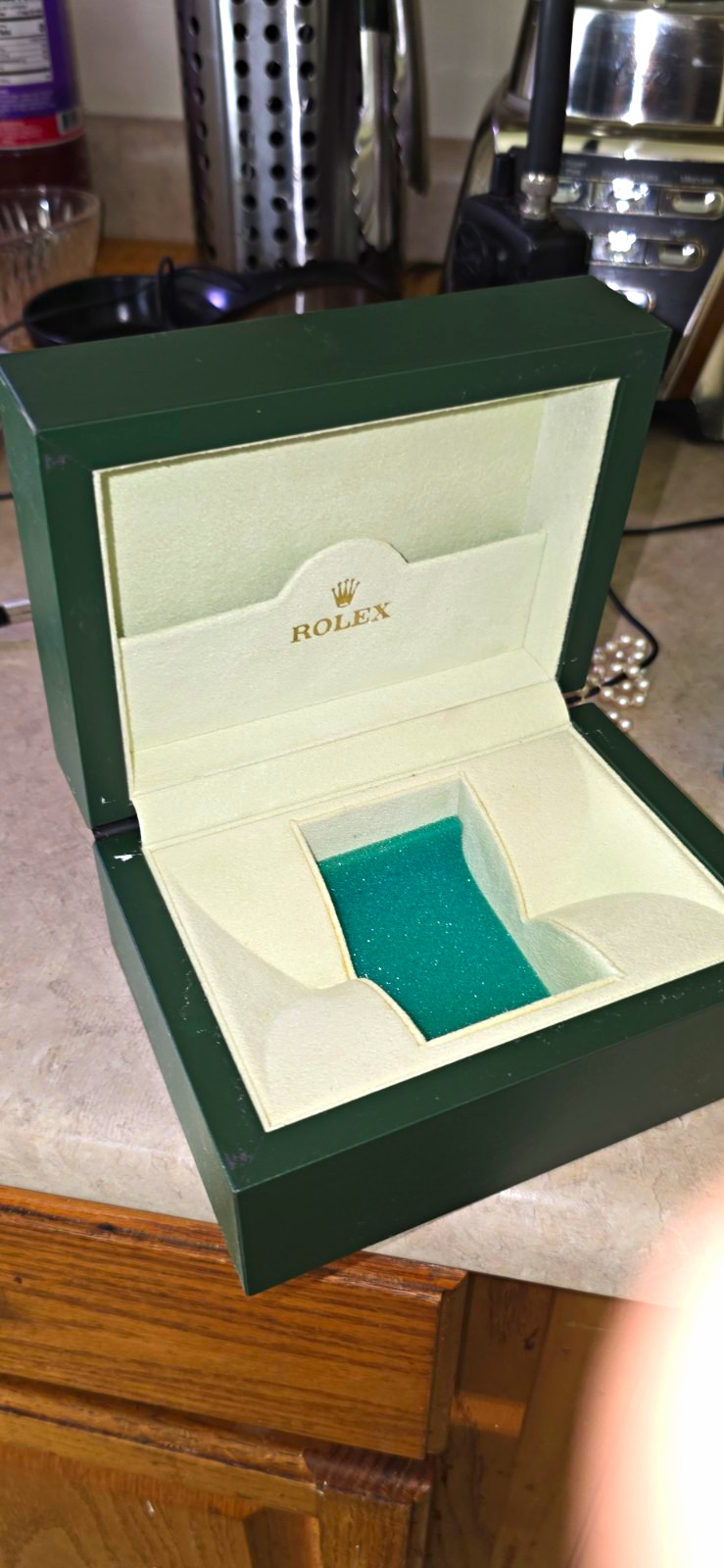 Rolex Green/Beige Single Watch Presentation Box Case for 1 Watch