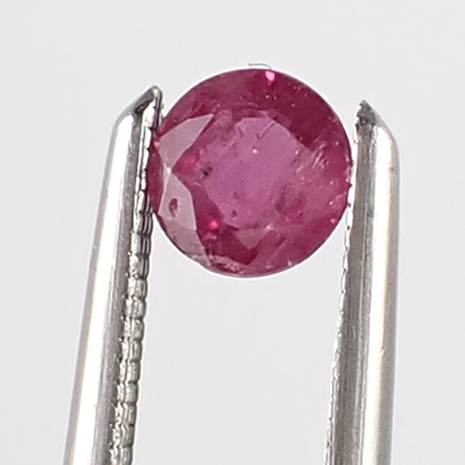 Natural 0.31 carat 3.92 mm Round Red Purplish Color Ruby Loose Gemstone, L14