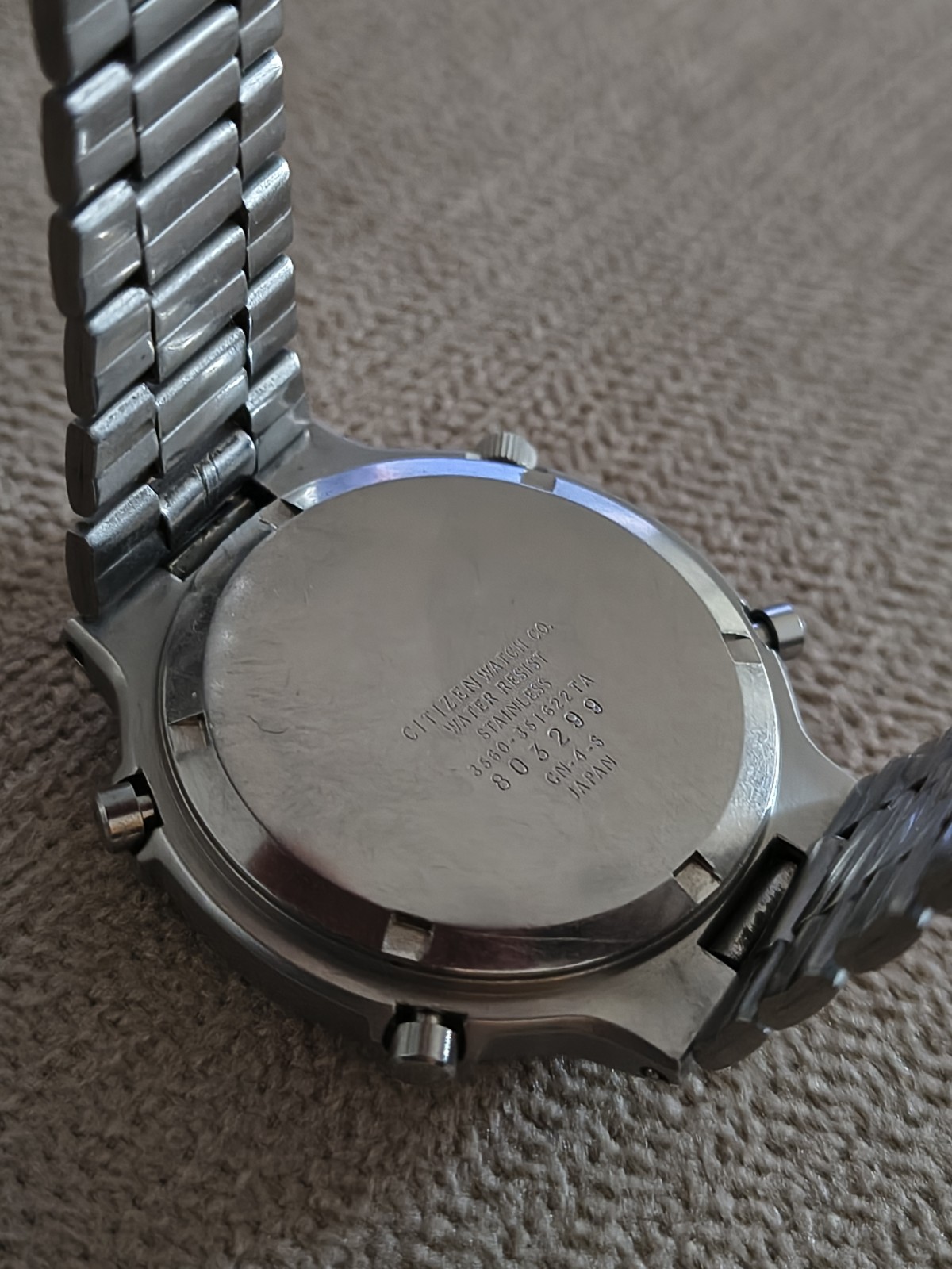 Citizen Quartz Chronograph – Steel – Working Perfectly (Read Descr)
