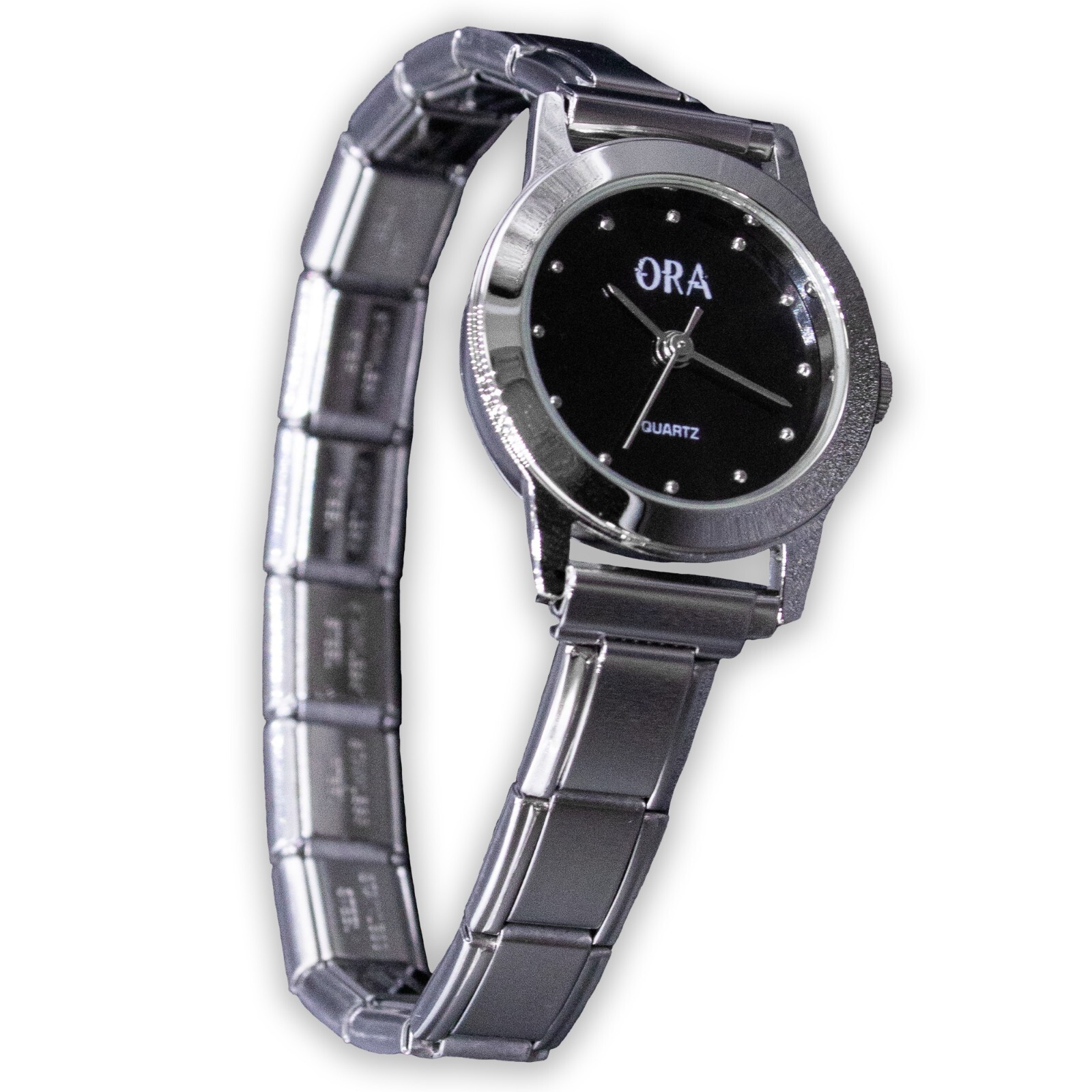 Fablinks Italian Charm Bracelet Watch, 316 Stainless Steel Dlinq Charms Watches