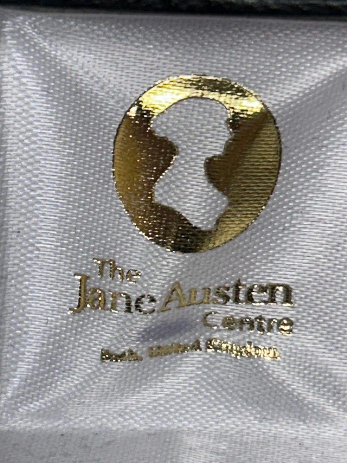 Vintage Sterling Silver Jane Austen Centre Silhouette Pendant with Box Vintage