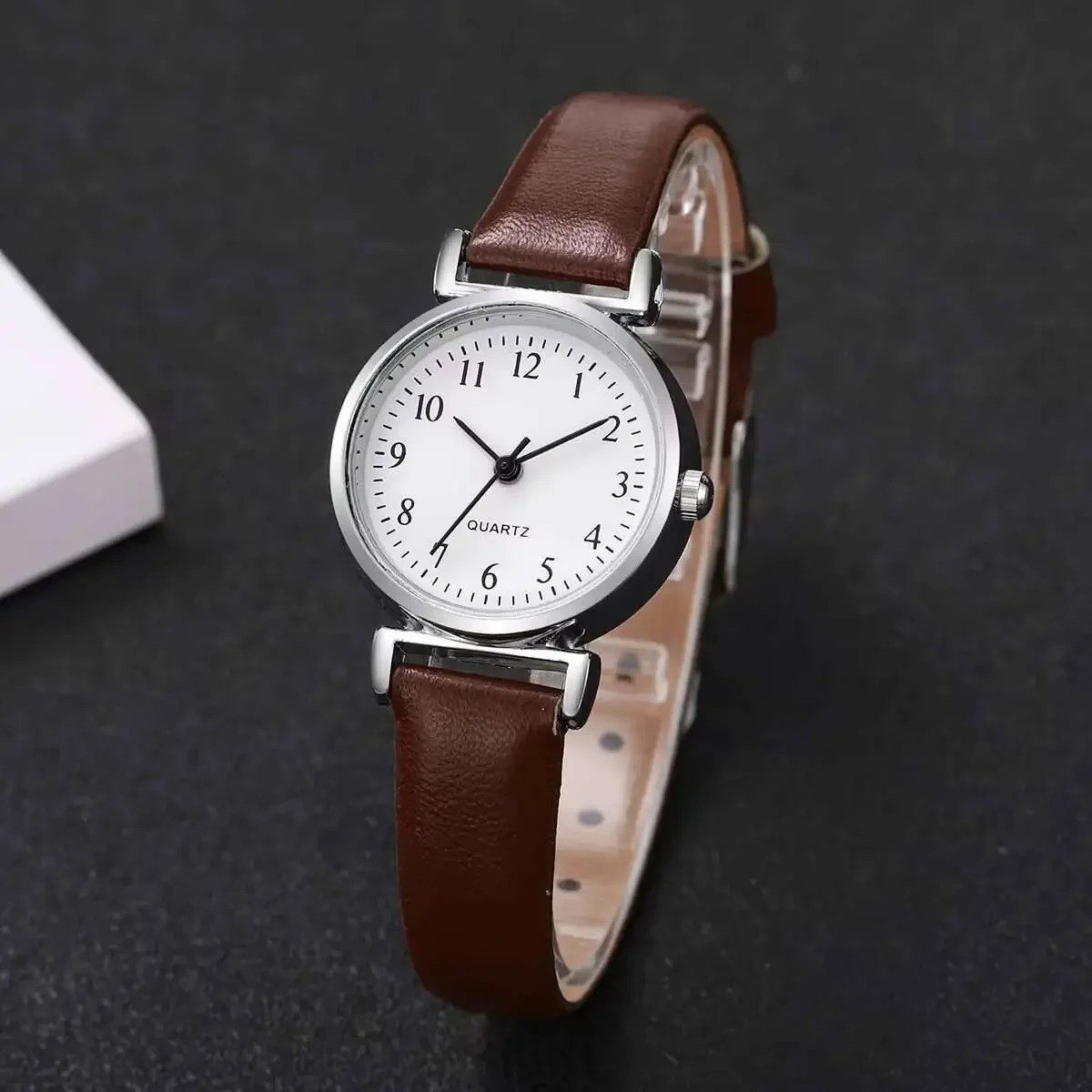 Small Dial Women’s Watch – Simple Leather Band, Analog Quartz Wristwatch,Fashion