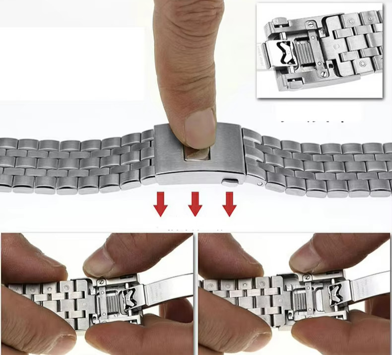 20mm 21mm Steel Bracelet Fits IWC MARK XVIII IW377710 IW327015 IW377719 IW377717