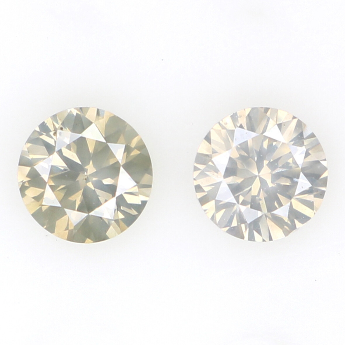 0.36 Ct Natural Loose Round Diamond 3.60 MM Light Yellow Color Diamond KQ2473