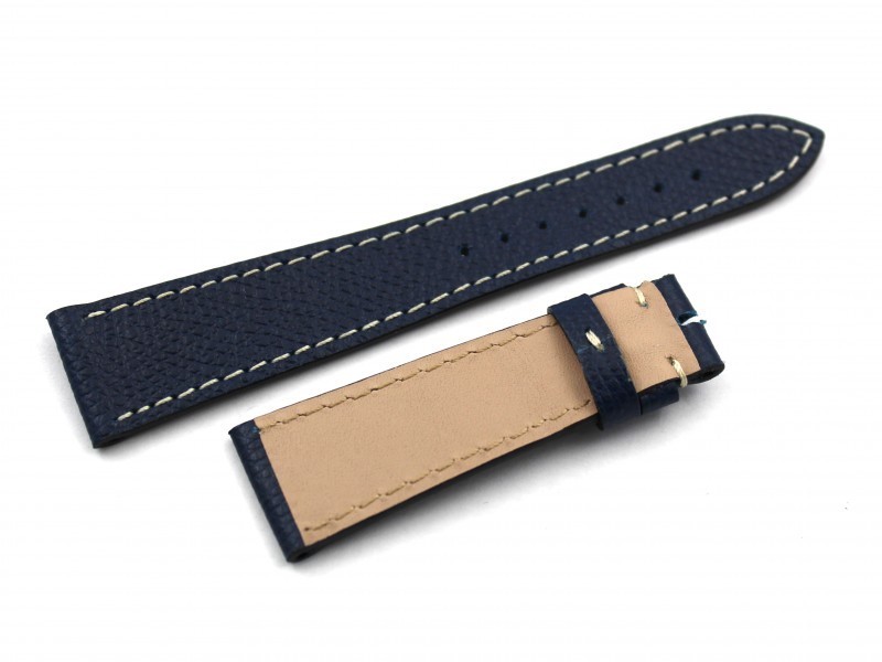 Genuine Hammered Leather Straps Blue Flat Various Sizes Handmade Parts New