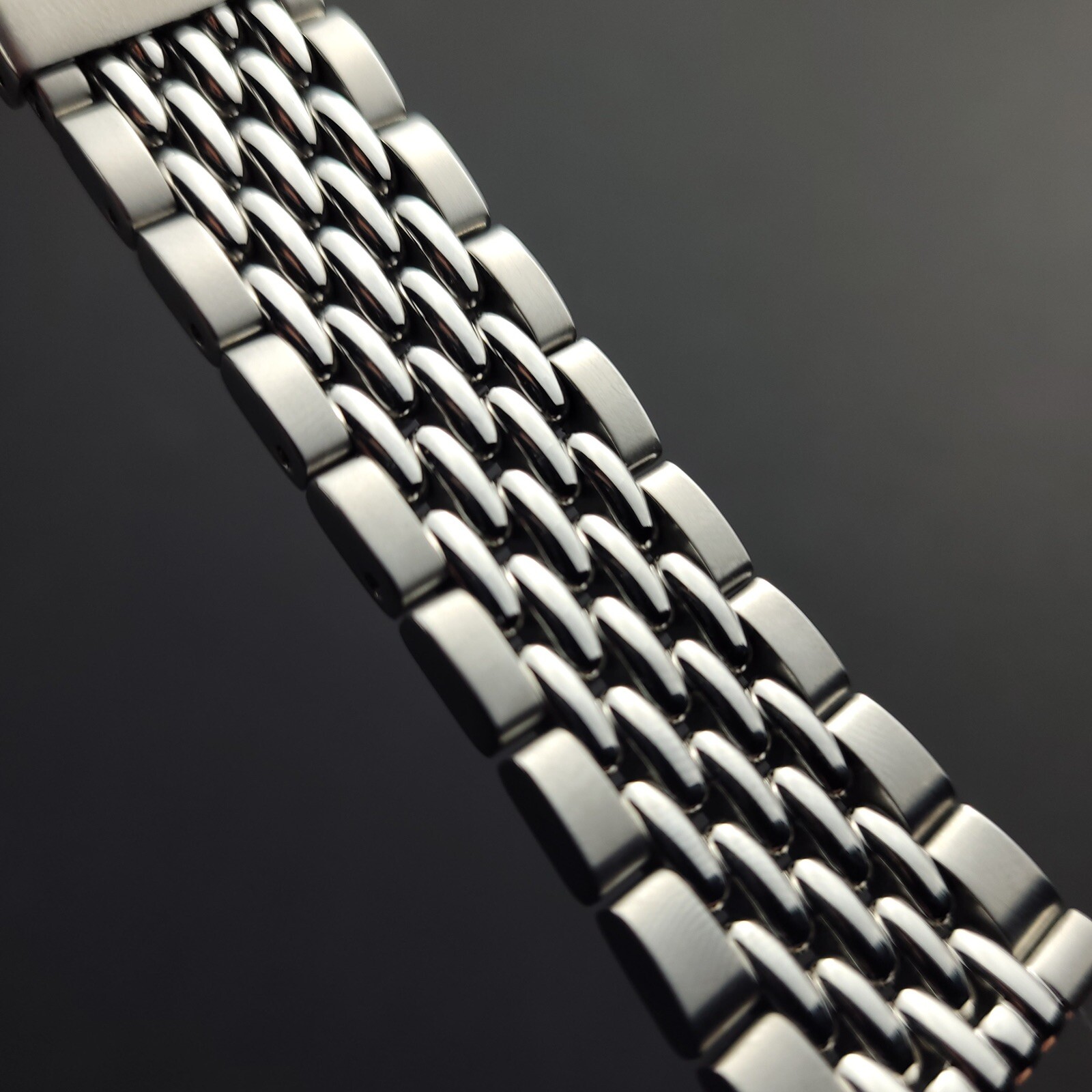 Iconic Beads of Rice Watch Bracelet | Machined Steel Band in 18mm 20mm 22mm