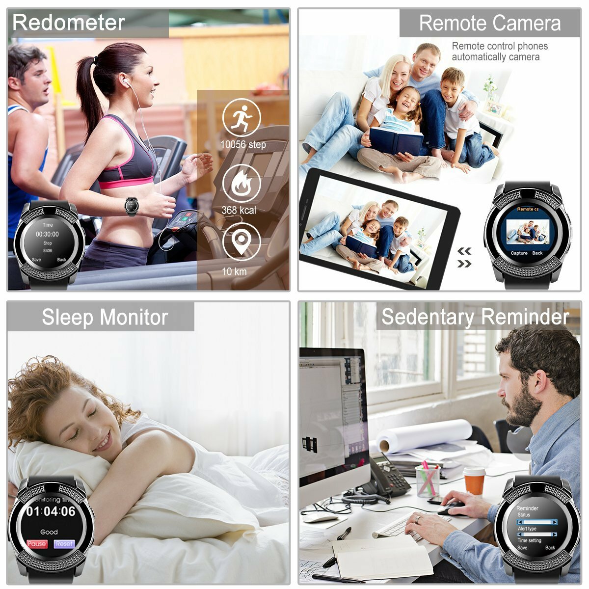 Bluetooth Smartwatch Unlocked Smart Watch Phone Answer/Make Call For Android