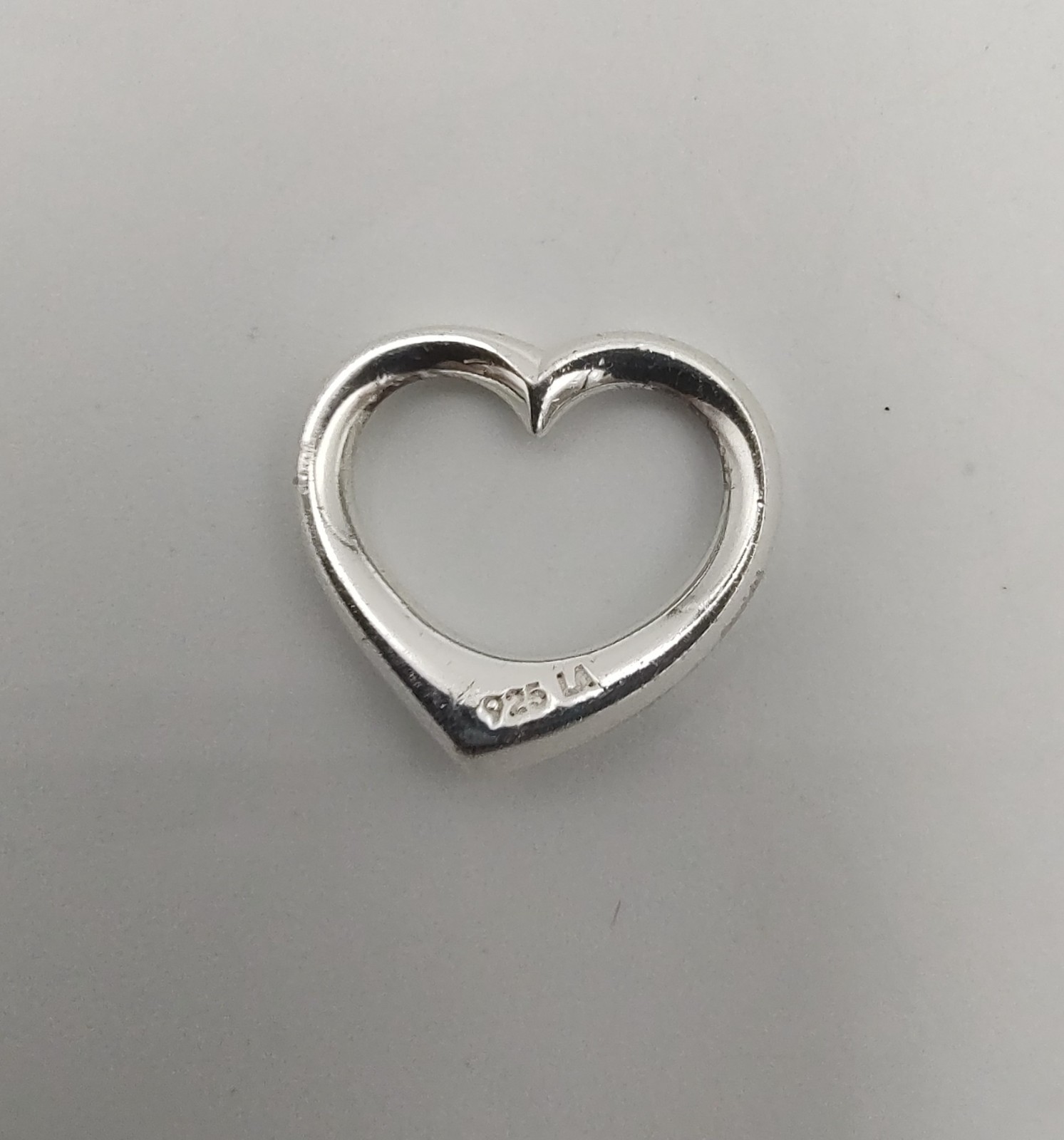 L.A. Gem and Jewelry 925 Sterling Silver Heart Charm or Pendant