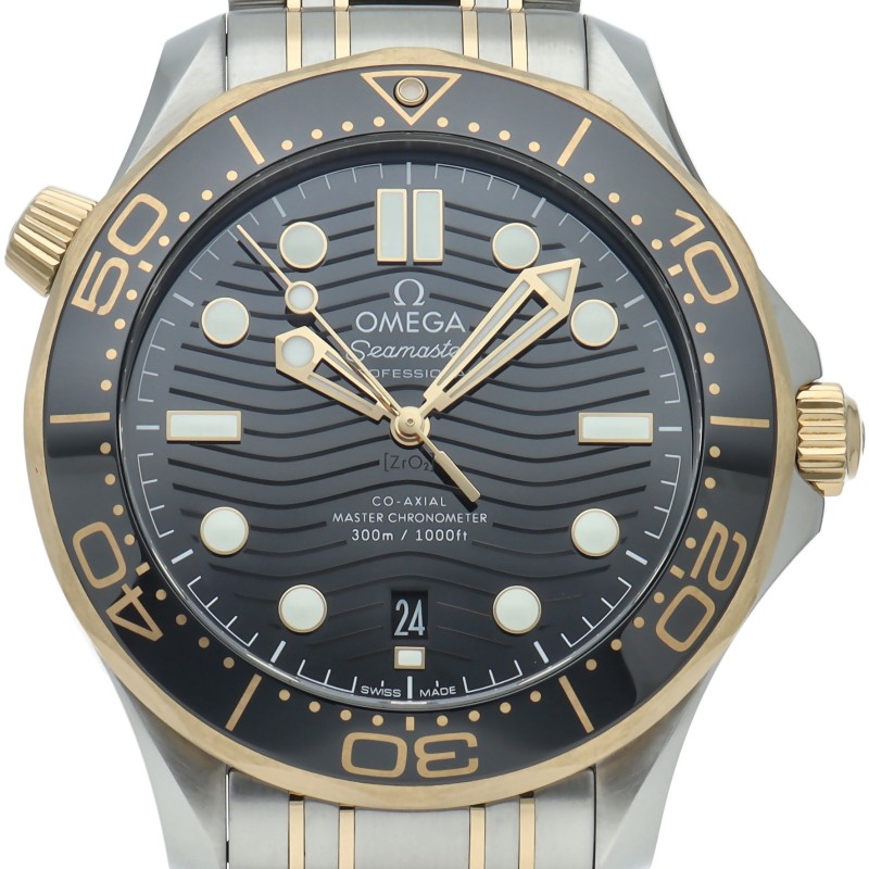 OMEGA Seamaster Diver 300M Co-Axial 42mm 210.20.42.20.01.002 K18YG/Stainless…