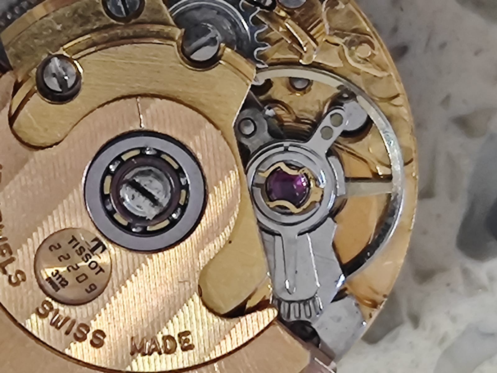 Vintage ETA 2671 Movement Automatic Lady with dial & hands Work & stop Used