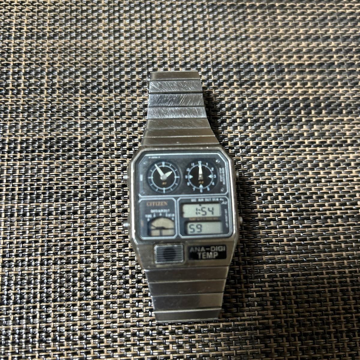 CITIZEN ANA-DIGI TEMP 8982-089618TA Vintage Original Battery Replaced Working