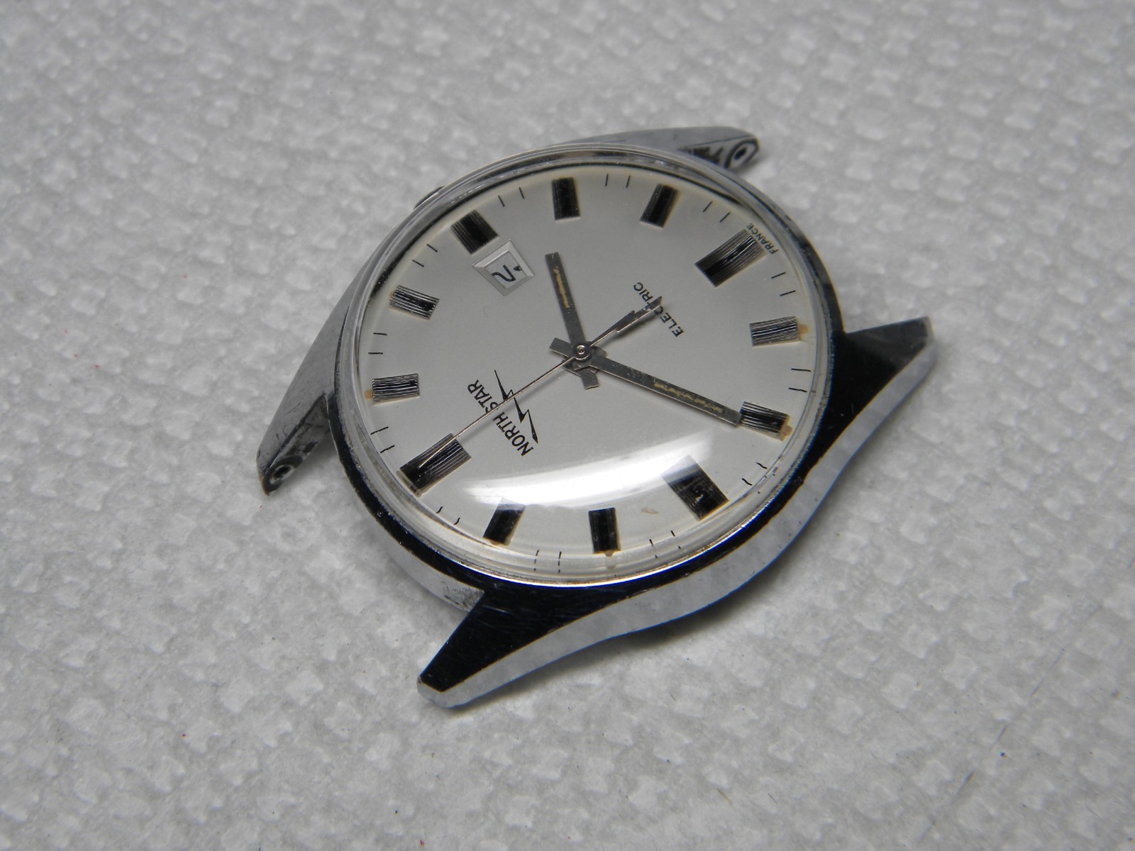 North Star Electric 13 Jewel Wrist Watch by E Gluck & Co France Repair or Parts