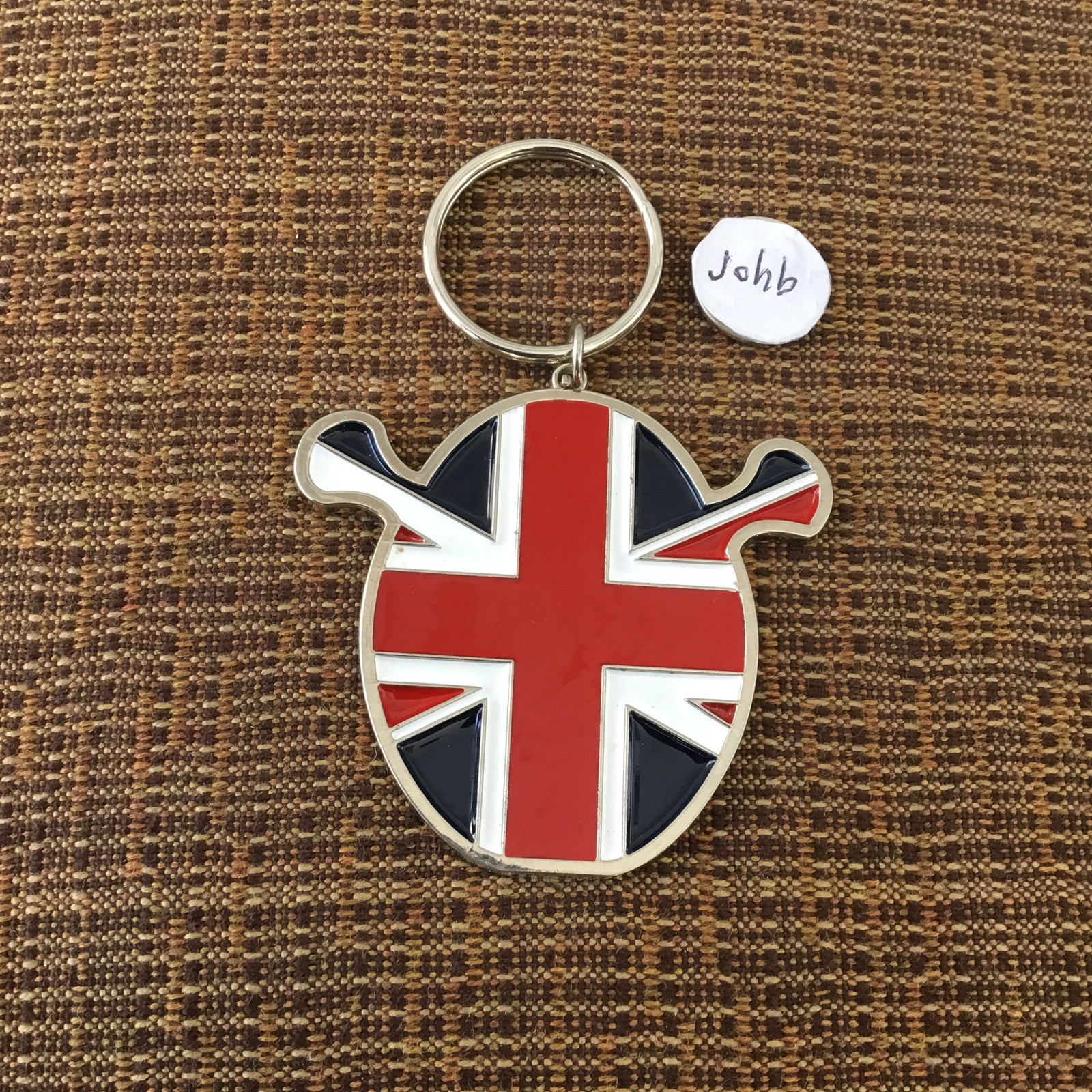 British Flag Keychain Charm Plated Union Jack Pendant – United Kingdom