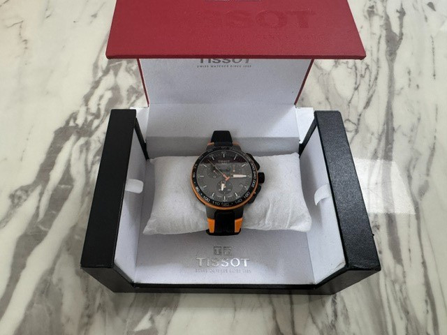 Tissot T-Race Cycling T111.417.37.441.04 Chrono Orange Strap Men’s Watch