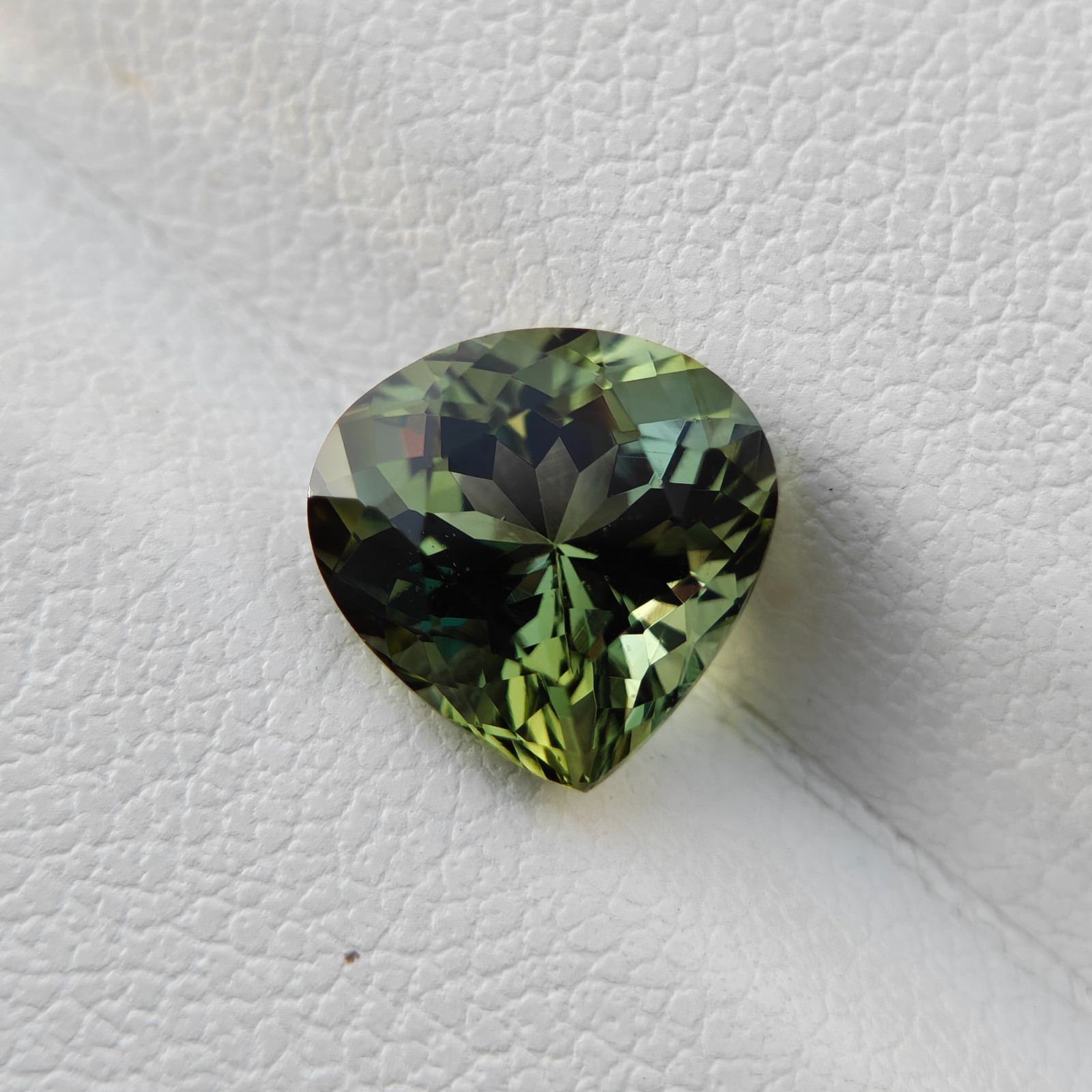 Natural Green Tourmaline Heart Cut Loose Gemstone Jewelry Making| 8mm| 1.90ct