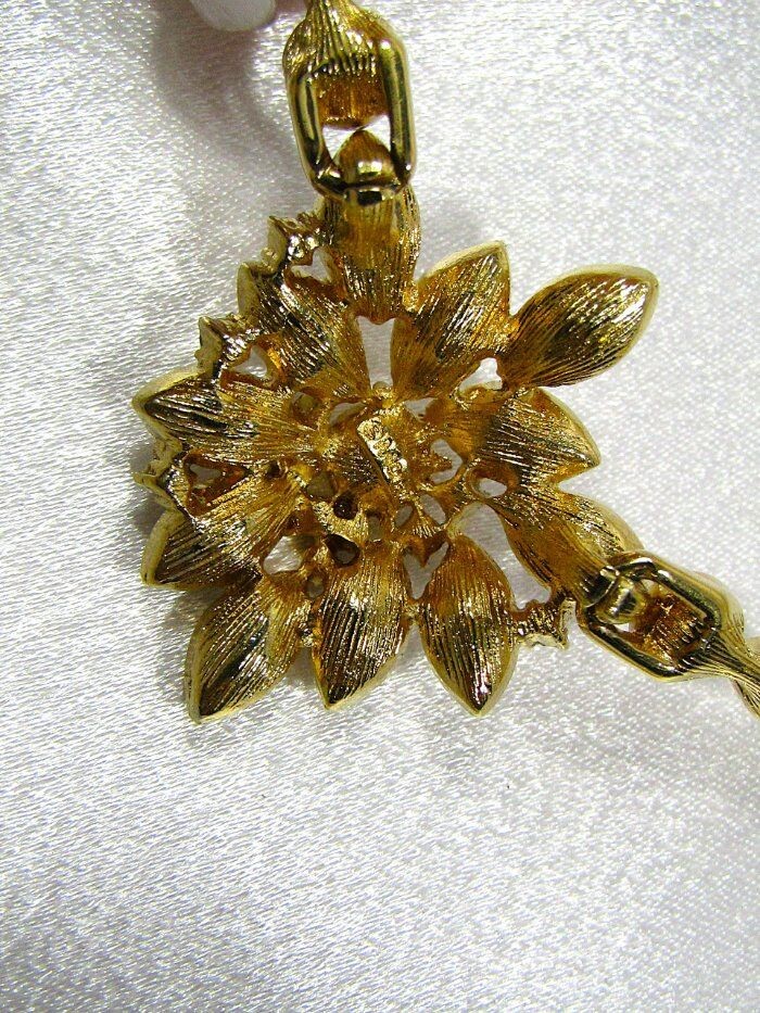 Vintage Monet Crystal Rhinestone Necklace Pave and Prong Set