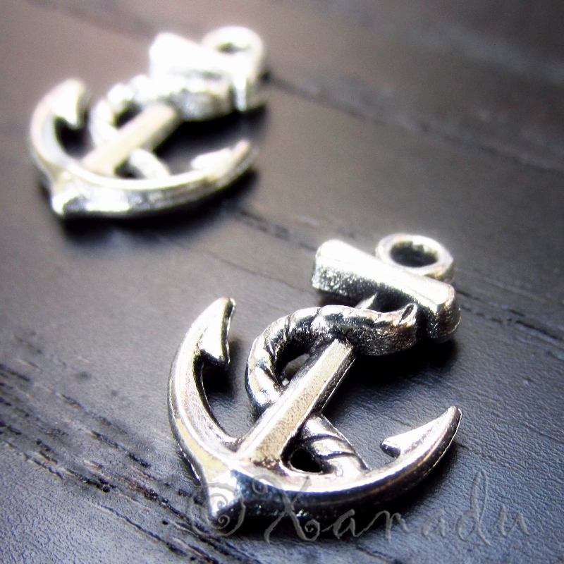 Boat Anchor Wholesale Ocean Nautical Charm Pendants C1526 – 20, 50 Or 100PCs