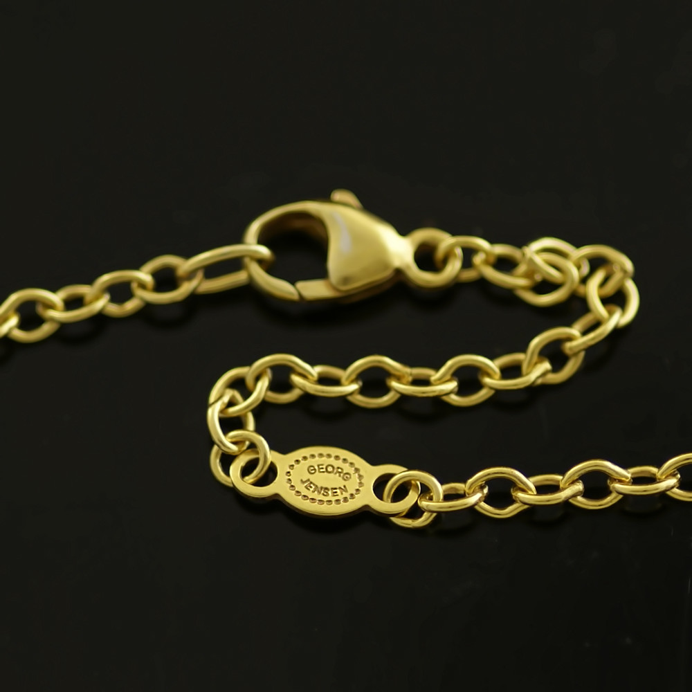 Georg Jensen Gilded Silver Anchor Chain 38 cm./ 15″