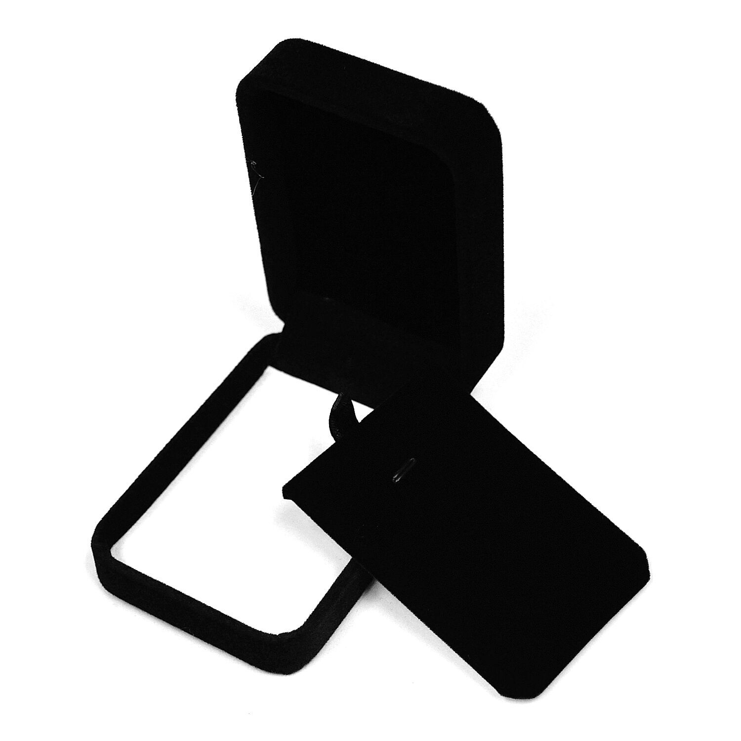 High Quality Black Velvet Necklace Pendant Gift Box Case Jewelry Display Blue US