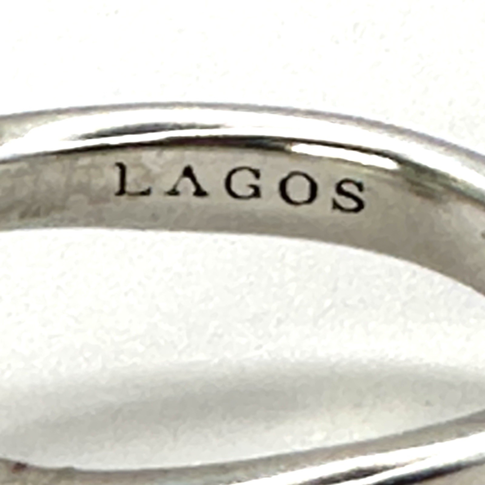 Lagos Caviar Sterling Silver Pirouette Ring Size 7