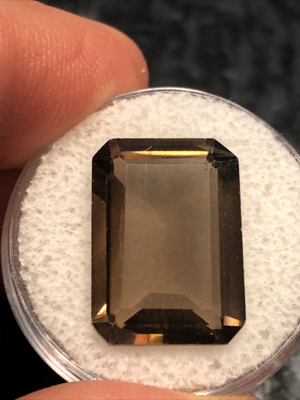 Big 12.5 Carat Natural Smokey Quartz Full Cut Gemstone! Make Your Own Jewelry!