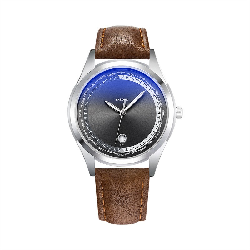 Men Quartz Wristwatch Case Analog Casual Business Gift For Fathers Husband