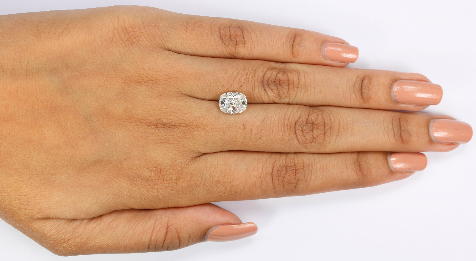 2.28 Ct Moissanite Diamond, Cushion Cut Moissanite, White Moissanite GN130