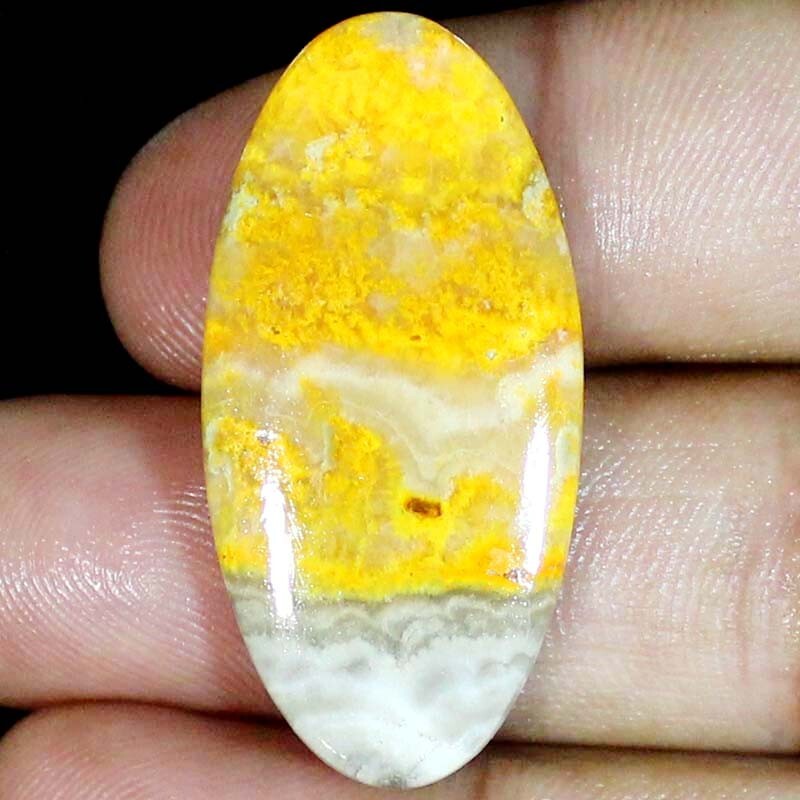 100% Natural Bumble Bee Jasper OVAL Cabochon Gemstones 43.85 Ct 20x41x5mm BC-12