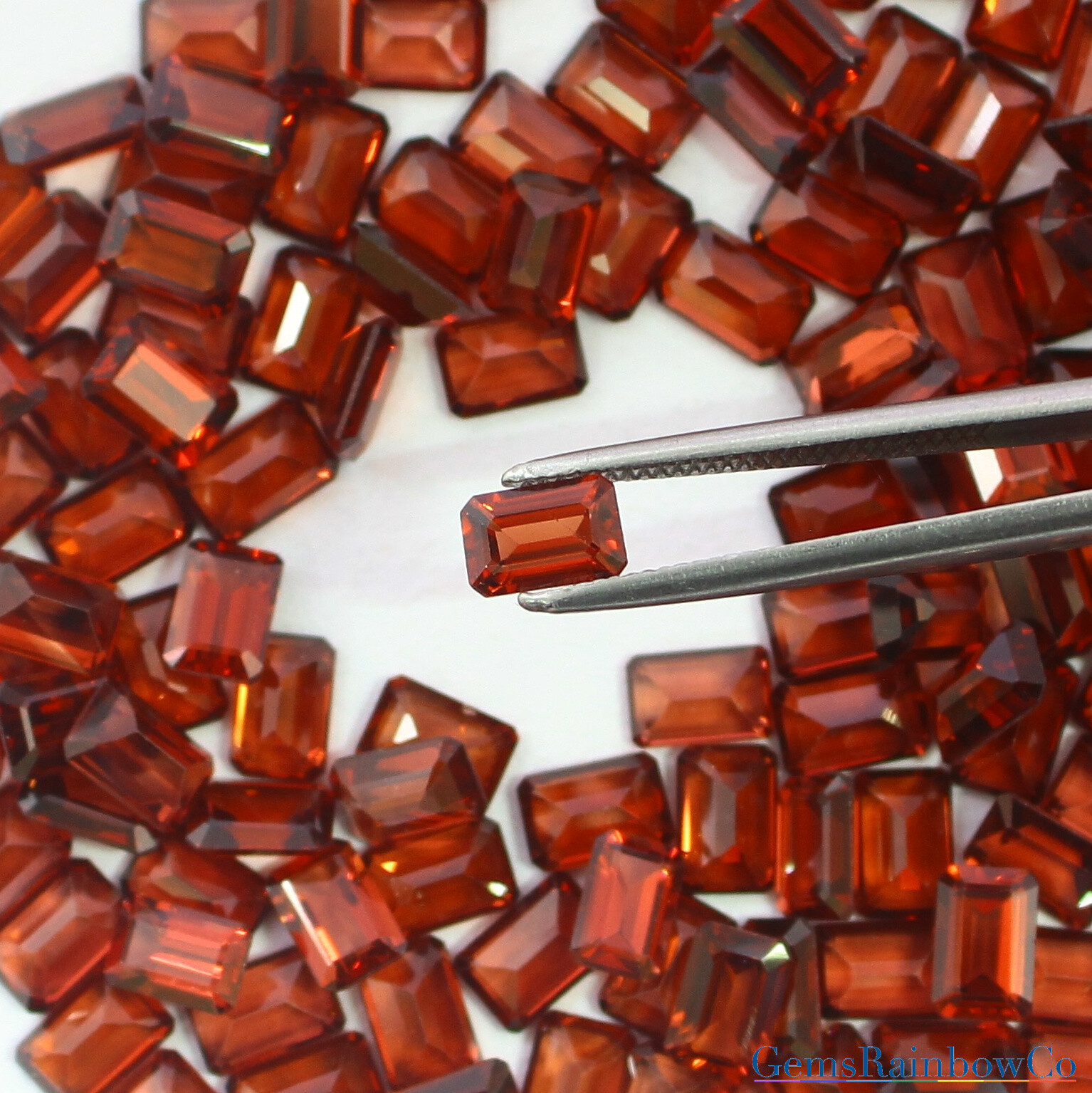 Natural Garnet Octagon Cut Faceted 6x4mm to 10x8mm Loose gemstone AAA Quality