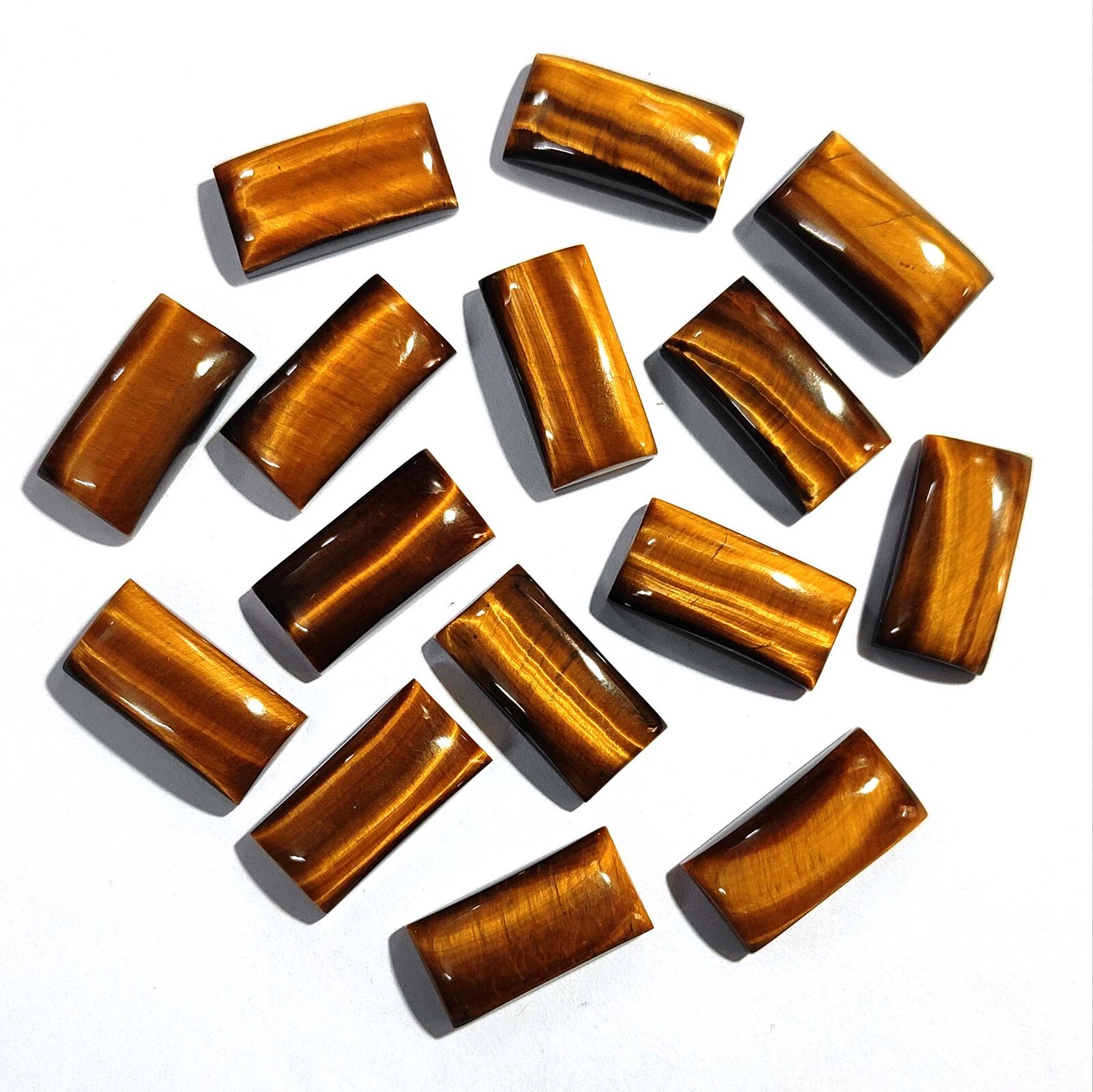 Natural Tiger Eye Unique Gemstone Bracelet Supply Rectangle Cabochon
