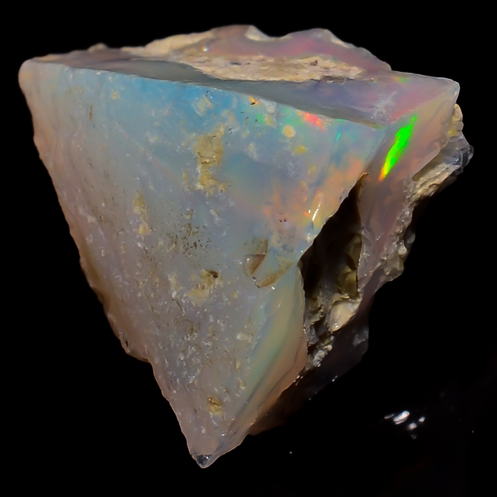 Natural Welo Fire Ethiopian Opal Rough Loose Gemstone 4.5 Ct 15X10X7 mm EE-42227