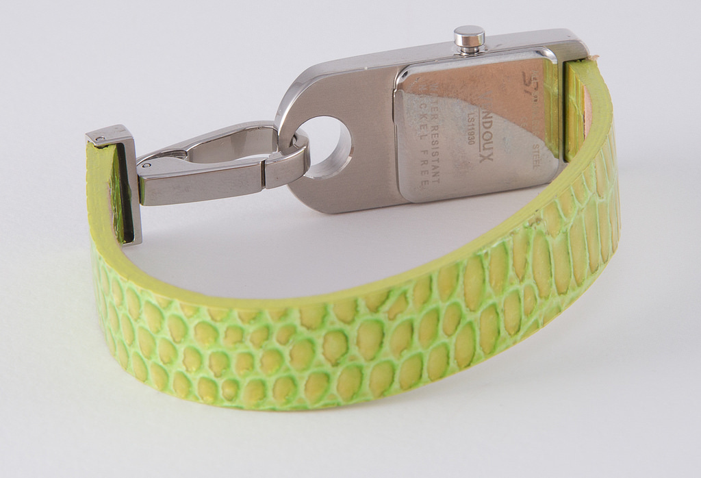 Vendoux Women’s Swarovski Stainless Steel LS11930 Leather Wrist Watch
