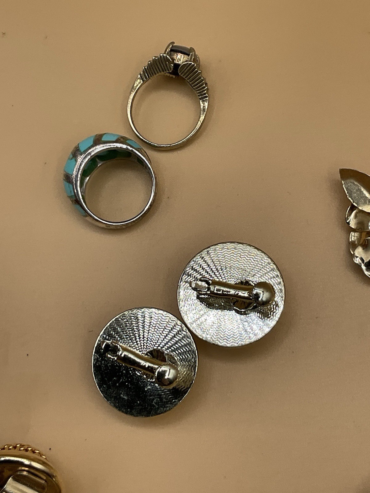 lot of 16 earring sets and 2 rings