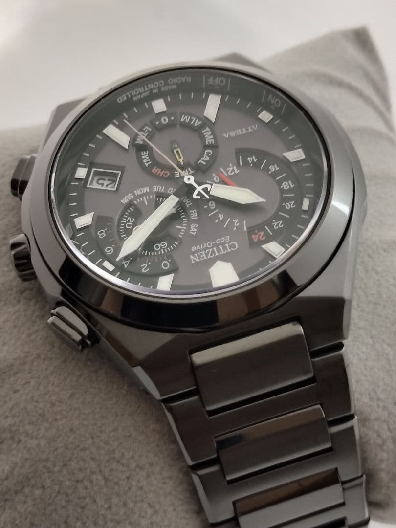 CITIZEN Attesa E610 Black Titanium Eco-Drive Chronograph