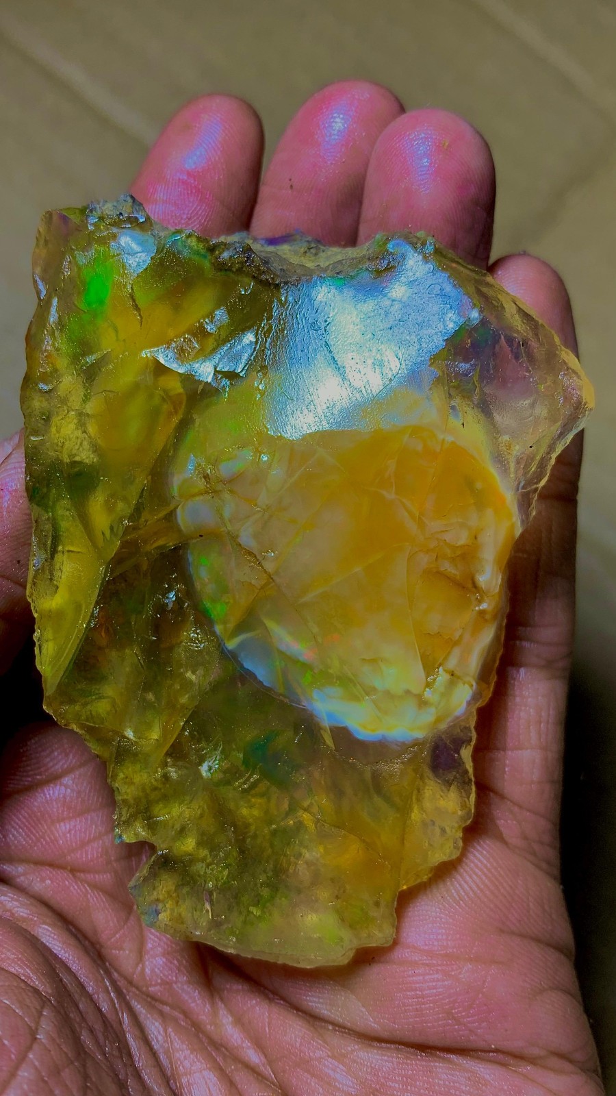 Natural Ethiopian Welo Opal Rough Flashy Fire Play Of Color Huge 422 Ct Raw