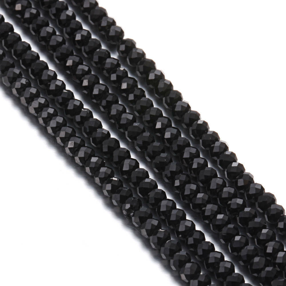 Natural Spinel Faceted Rondelle Beads 1x2mm 2x3mm 3x4mm 4x6mm 15.5″ Strand