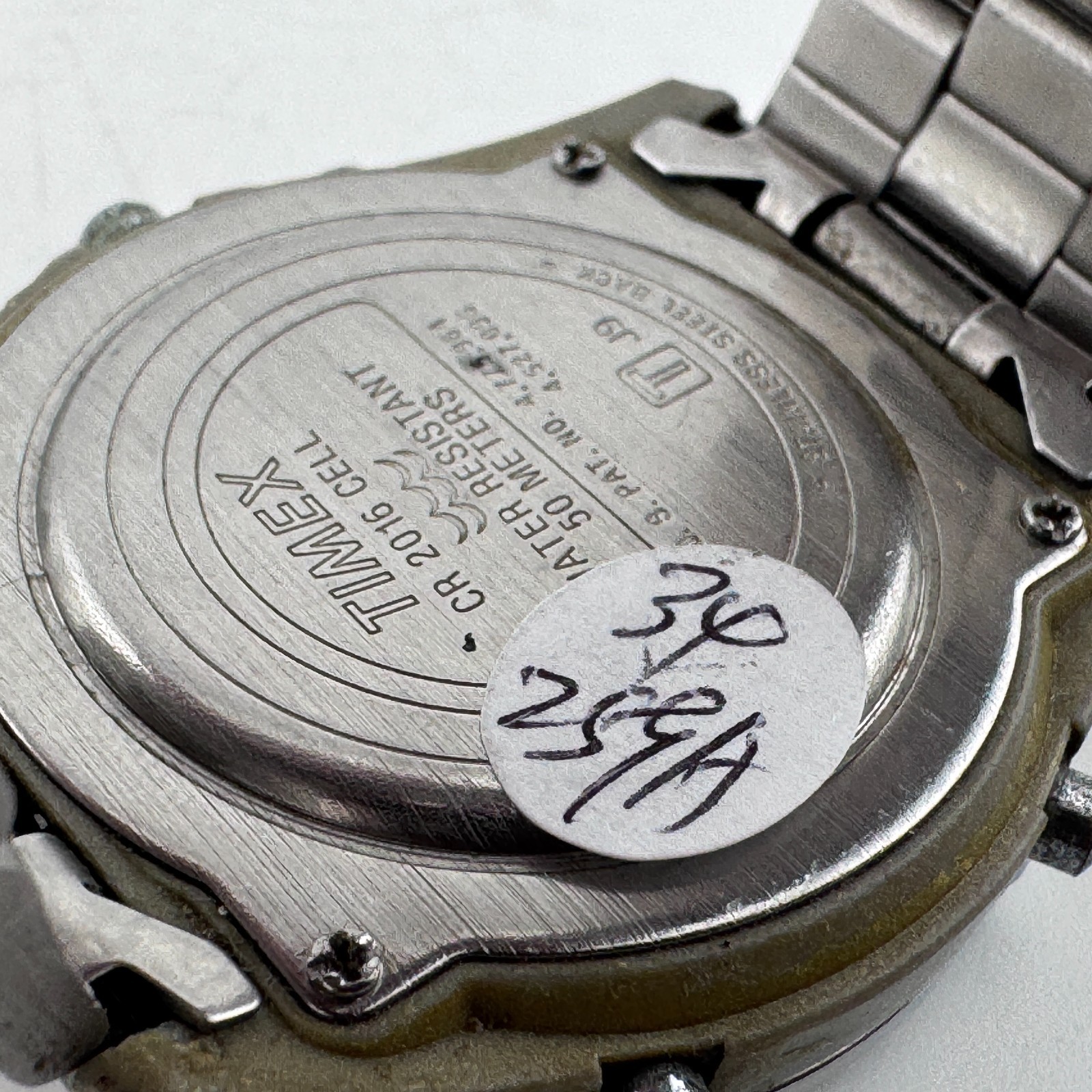 Timex Indiglo Quartz Watch Men Fixed Bezel Analog Digital Chrono New Batter 7.5″