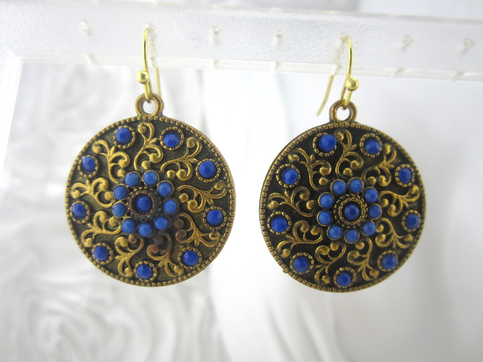 Pre-Loved Assorted Colorful Disk Earrings 5 Pairs (Lot#MCE5P01)