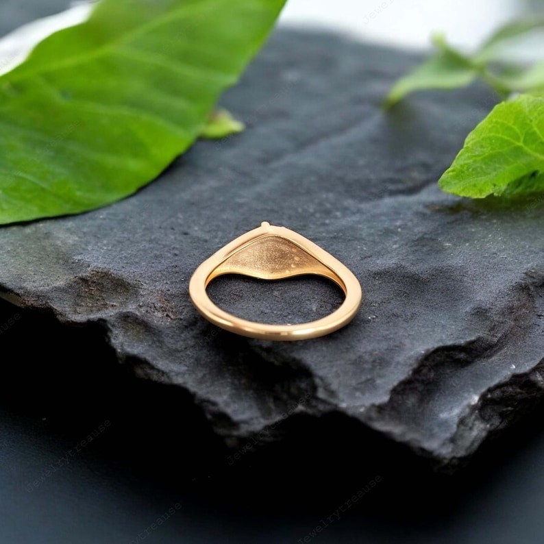 Blue Sandstone Moon Star Ring | Gold Plated Celestial Jewelry Gift for Her