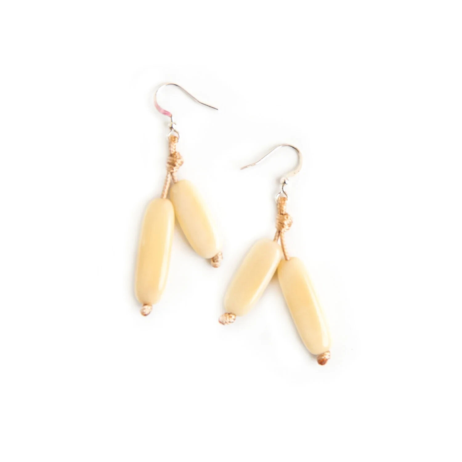 Fair Trade Tagua Nut Organic Earrings Jewelry (Sustainable & Eco-Friendly)