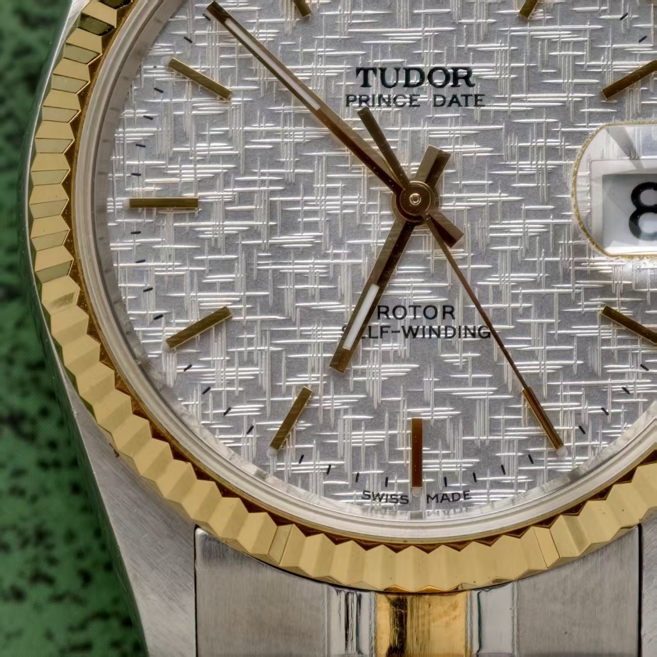 Tudor White Linen Dial Prince Date 74033 Men’s Watch Automatic 34mm