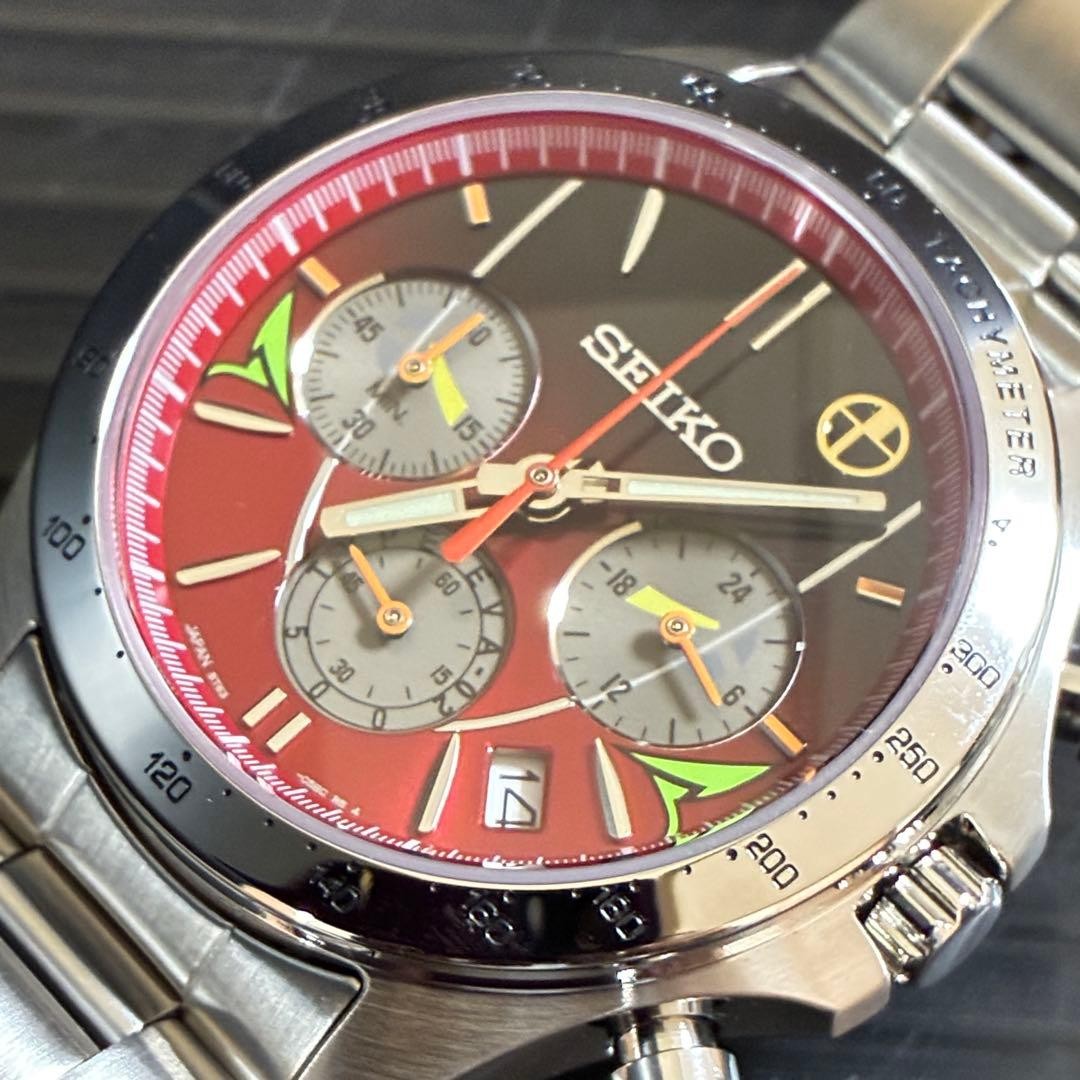 NEW SEIKO Evangelion 500 TYPE EVA-02 Shinkansen Watch Limited 5000 Collaboration