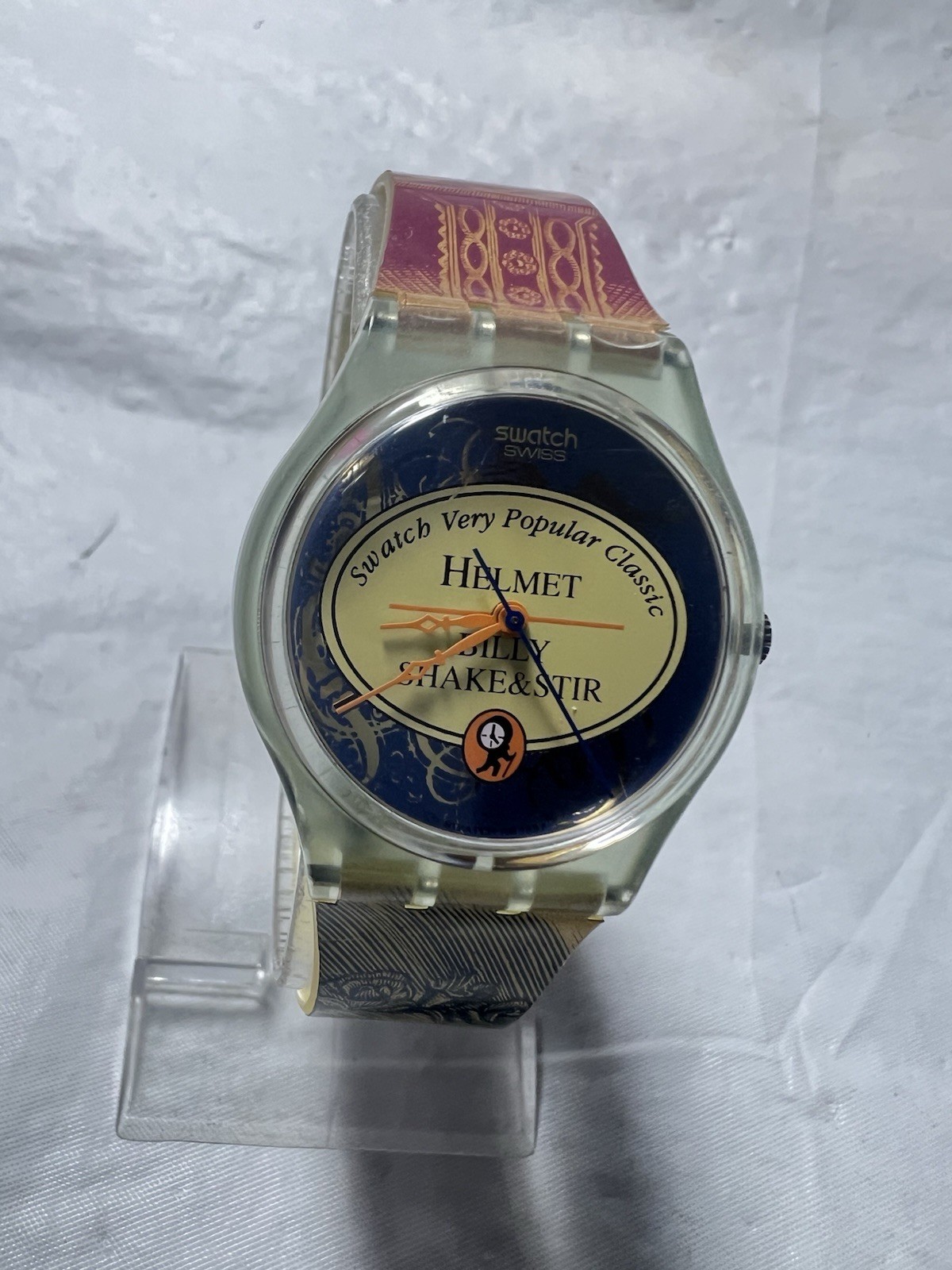 Swatch AG1997,(helmet) Gent,Graphic Strap,GG173,(Billy Shake&Stir),34mm Unisex