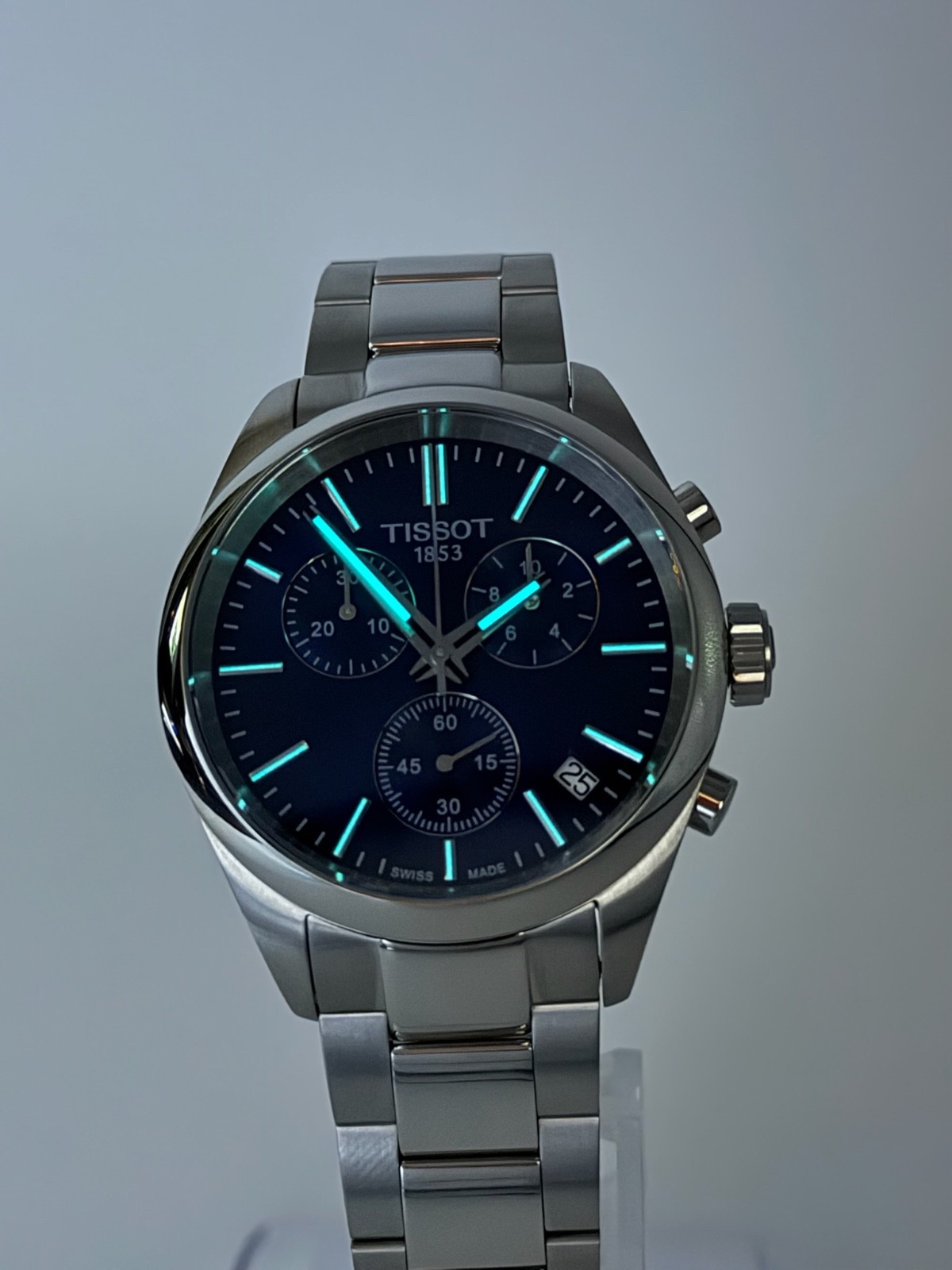 TISSOT PR 100 Chronograph 40mm Blue Dial Watch T150.417.11.041.00