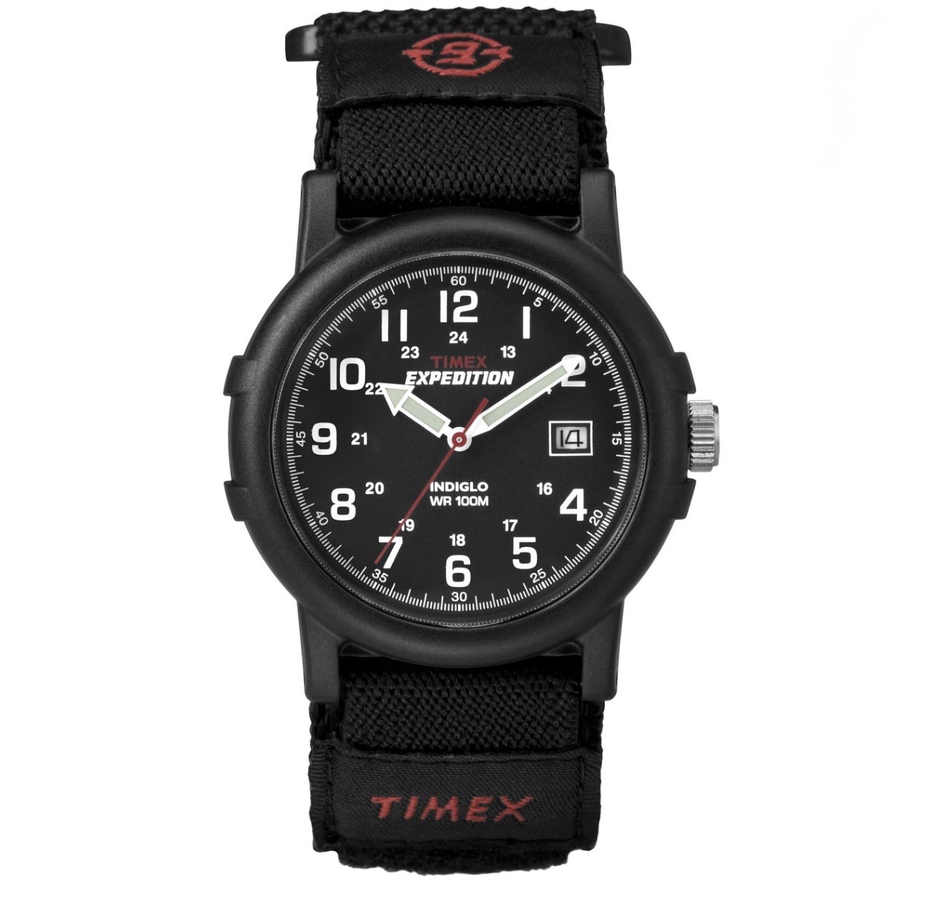 Timex Men’s Expedition Camper Black 38mm Outdoor Watch, FastWrap Strap