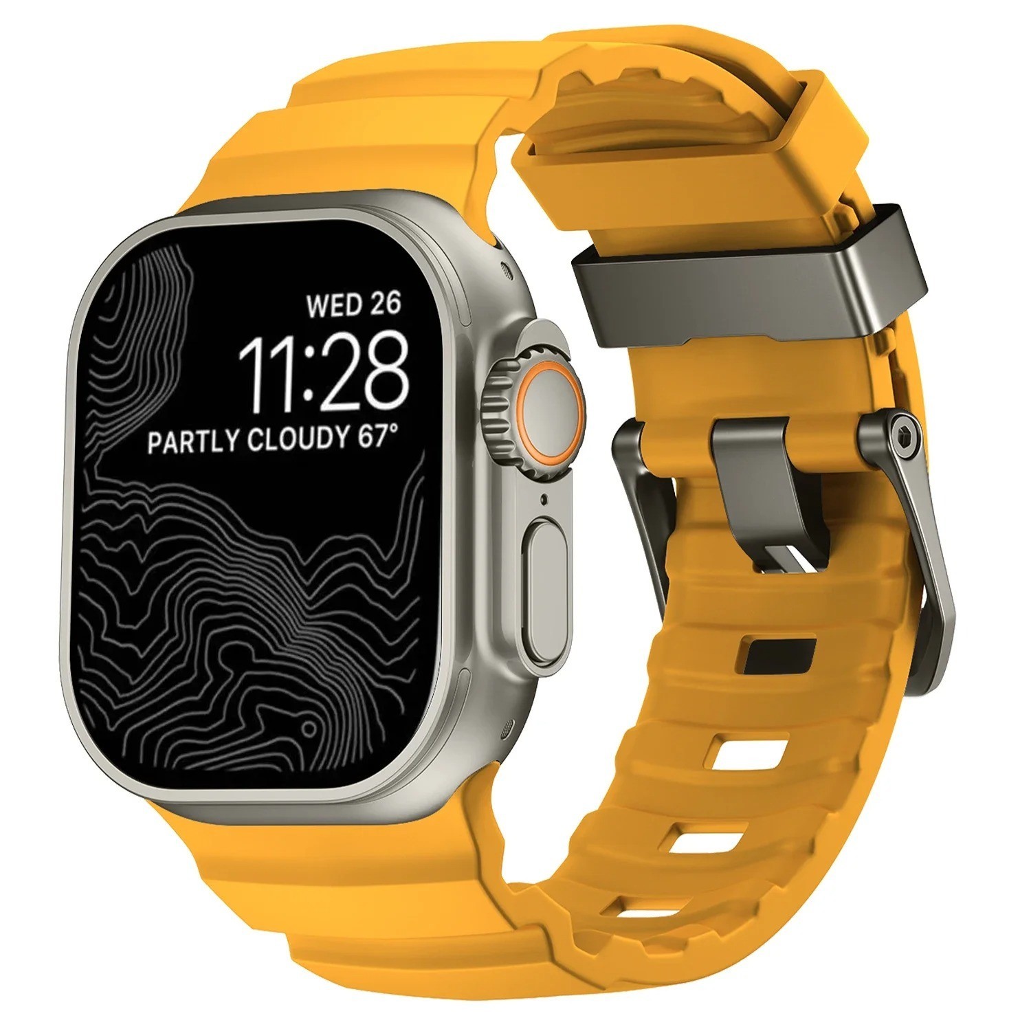 Trail Silicone Band for Apple Watch Ultra 3 2 49mm Strap 46/45/44mm S 1-11 Sport