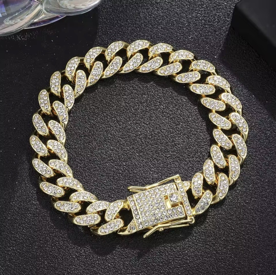 mens 9ct gold plated bracelet