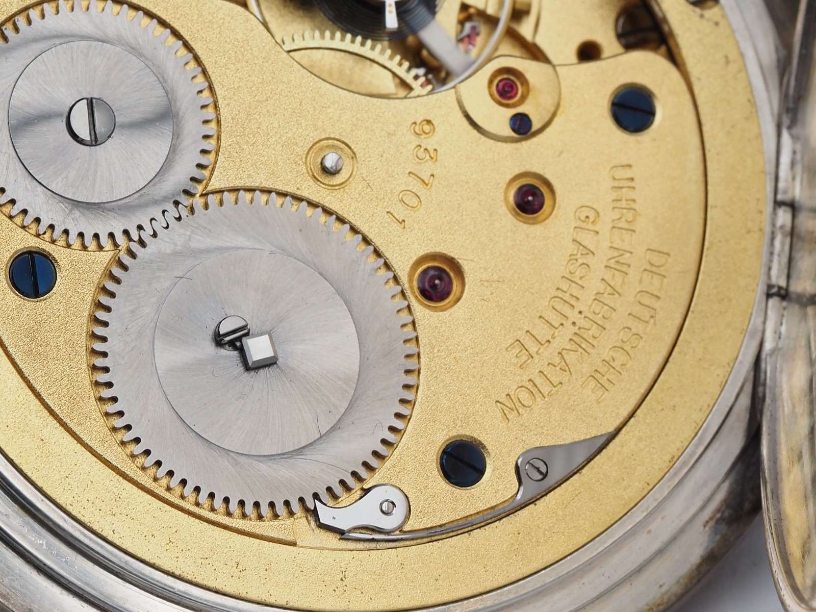 A. Lange & Söhne Pocket Watch Glashütte Silver 93701 With Box & Certificate