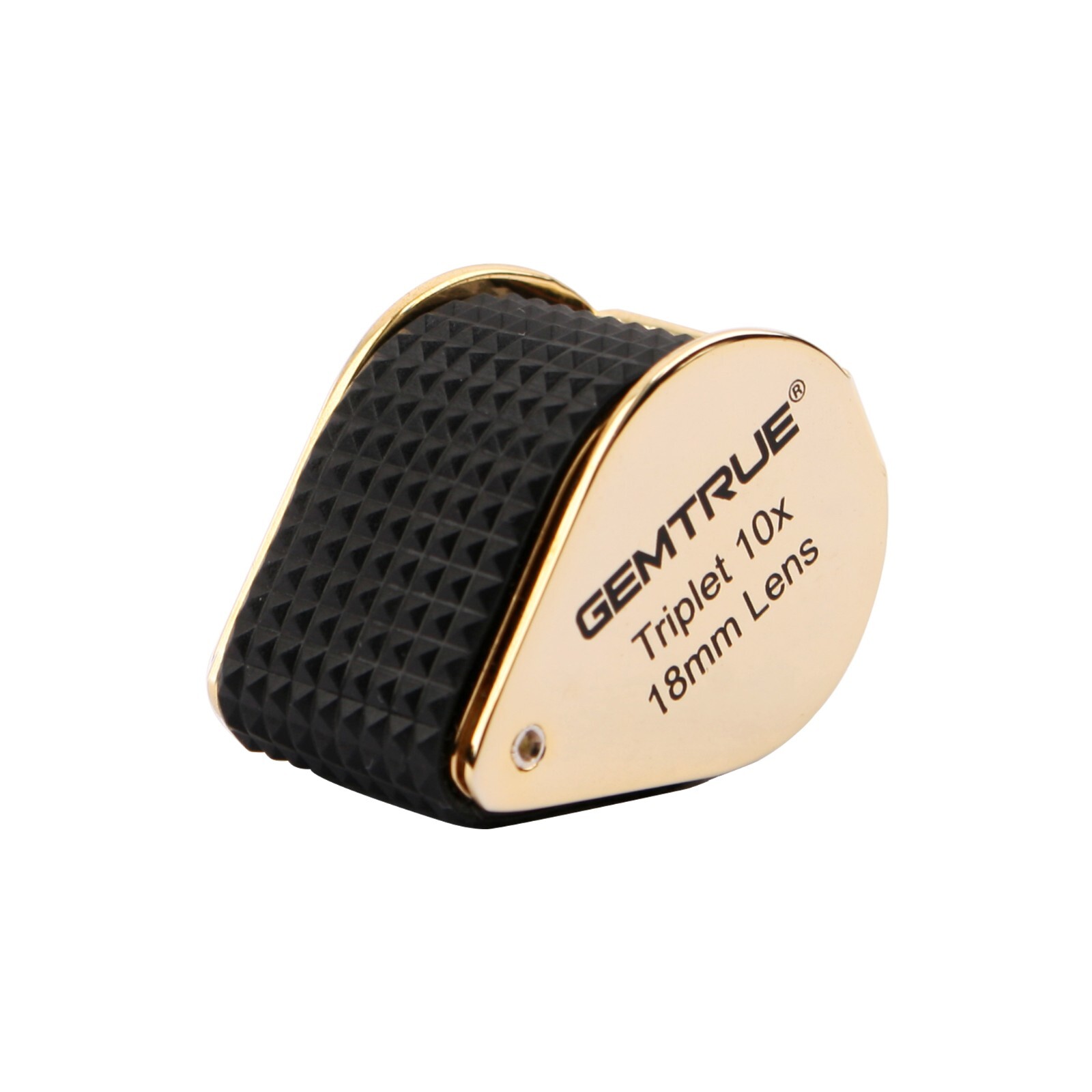 GemTrue Jewelry Loupe 18mm 10x Triplet Loupe with Rubber Grip Diamond Magnifier