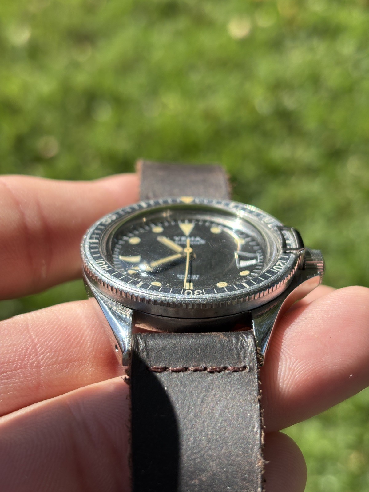 Vintage Yema Superman — Quartz — A+ Condition — Lovely Patina
